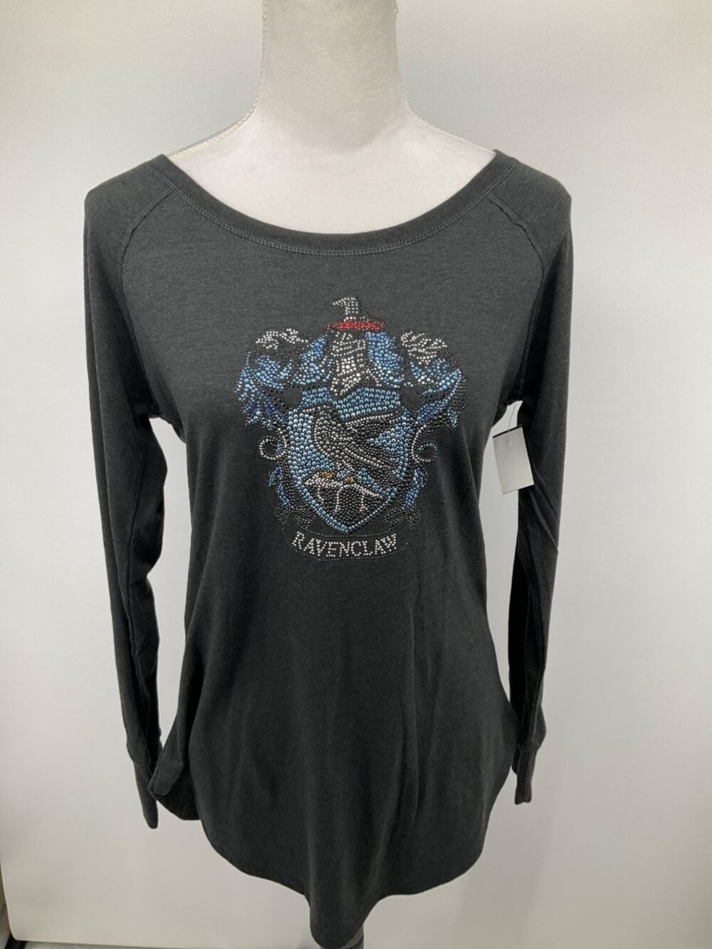 Universal Studios MEDIUM Harry Potter Ravenclaw Rhinestone Long Sleeve Shirt NEW - Picture 2 of 7